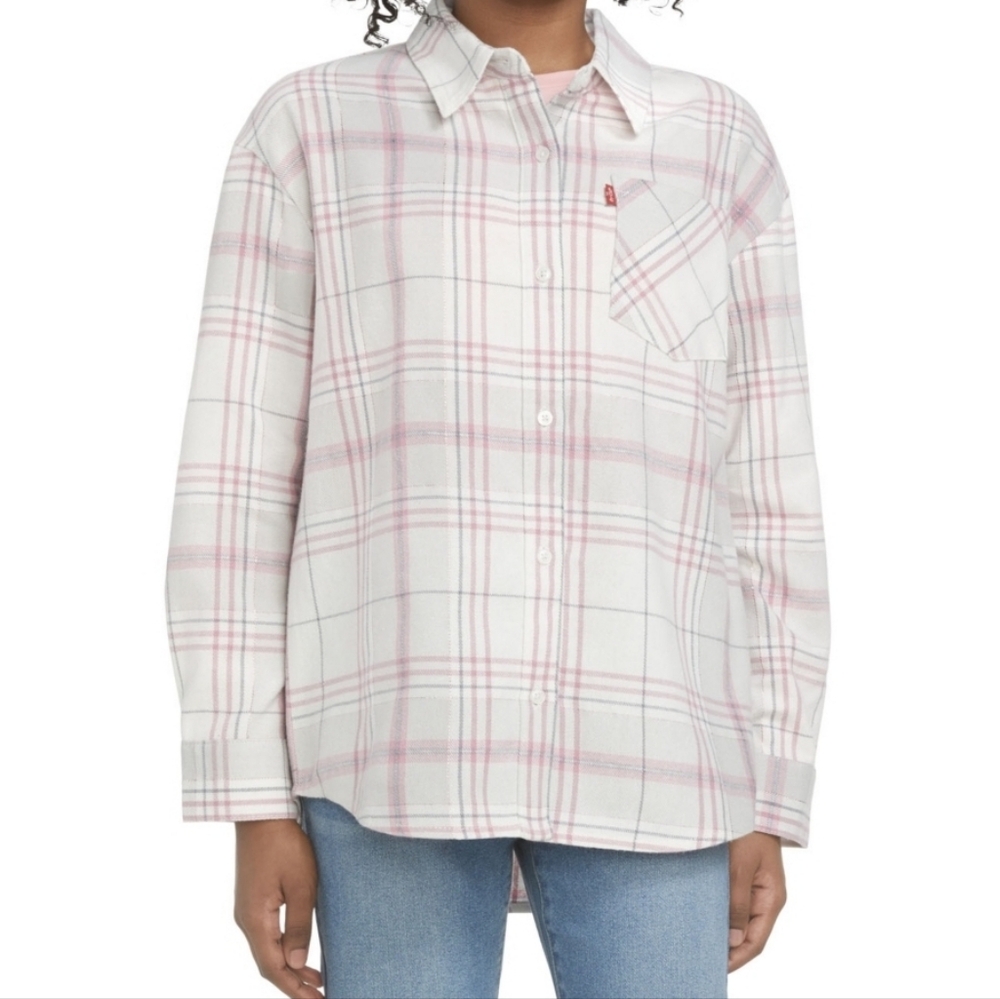 Levi's Girls Plaid Flannel Shirt